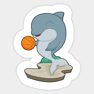 Dolphin Basketball player Basketball Sticker